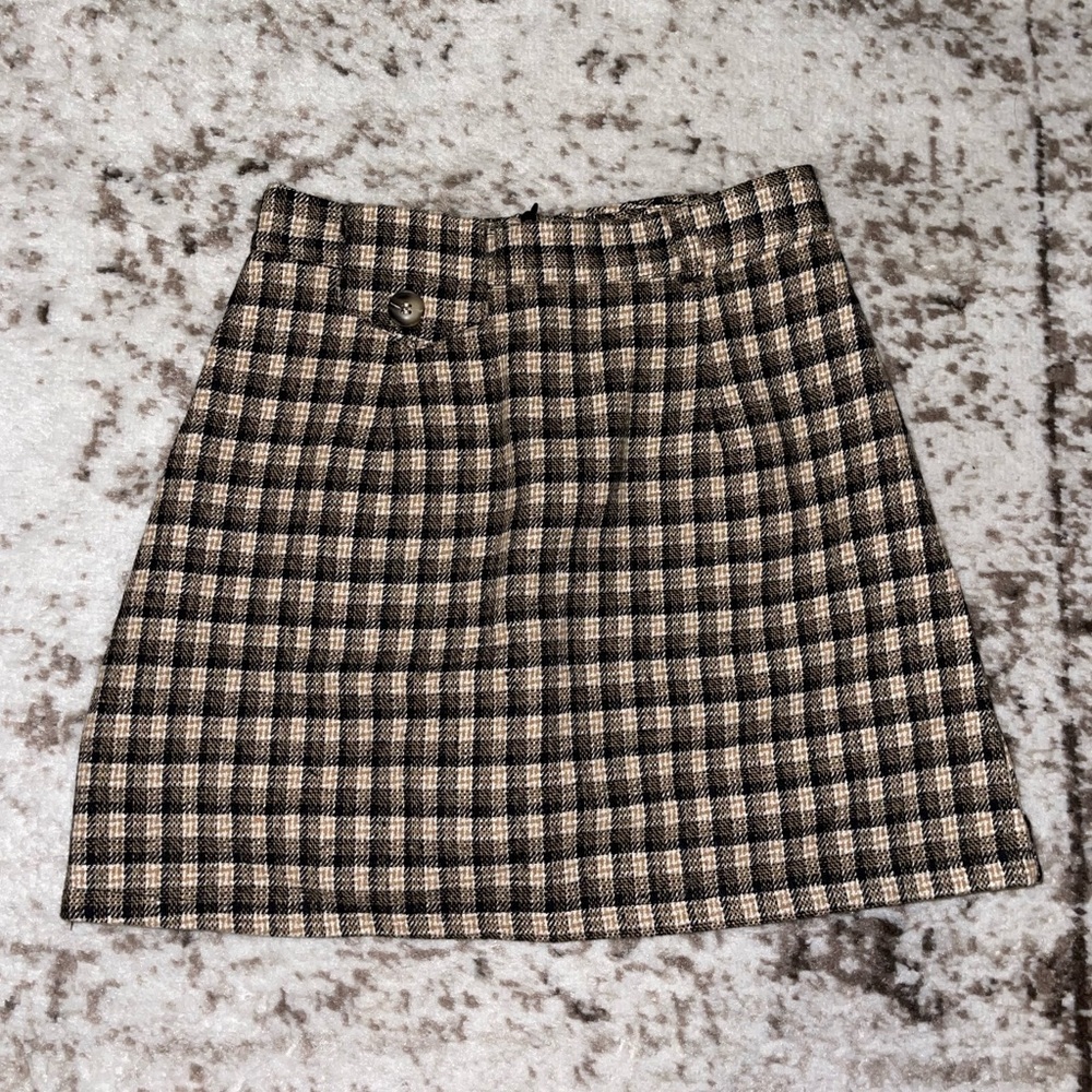 Plaid Mini Skirt